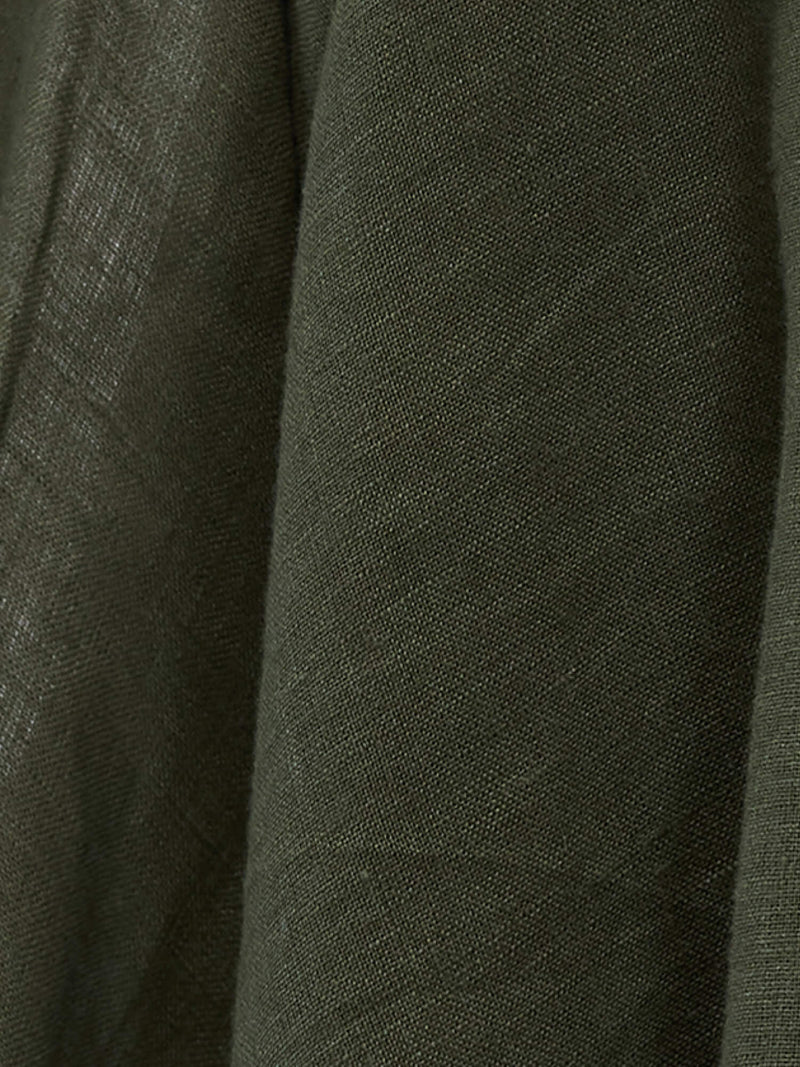 Forest Green 100% Pure Linen Classic