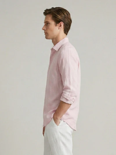 Light Quartz Luxe 100% Pure Linen Shirt