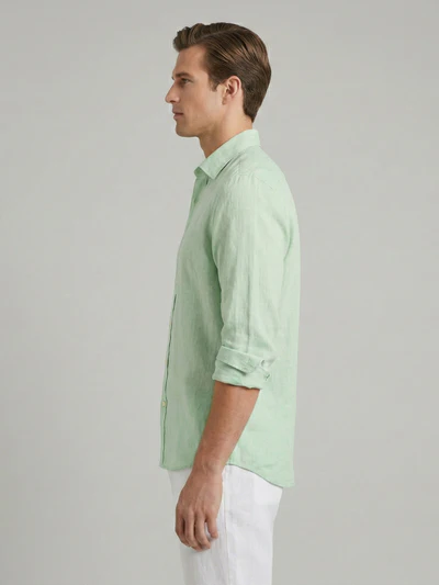 Light Sage Luxe 100% Pure Linen Shirt