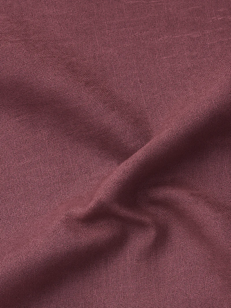 Mulberry Maroon 100% Pure Linen Fabric